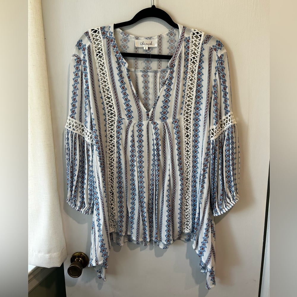 Boho peasant top